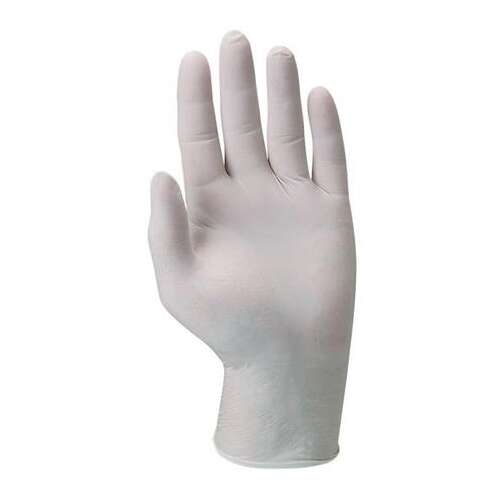 Ochranné rukavice, jednorazové, latexové, veľkosť M/8, práškovo lakované