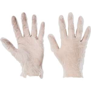 Ochranné rukavice, jednorazové, vinylové, veľkosť XL/10, práškovo lakované "Rail" 40811930 Jednorazové rukavice