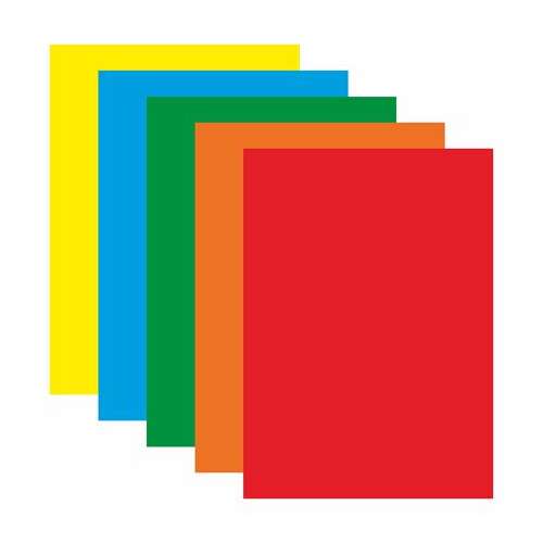 Farbpapier, A4, 160 g, 5x2 Blatt, gemischte Farben