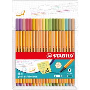  STABILO Premium Fibre-Tip Pen Pen 68 brush - ColorParade - 19  assorted Colors + 1 additional Black : Office Products