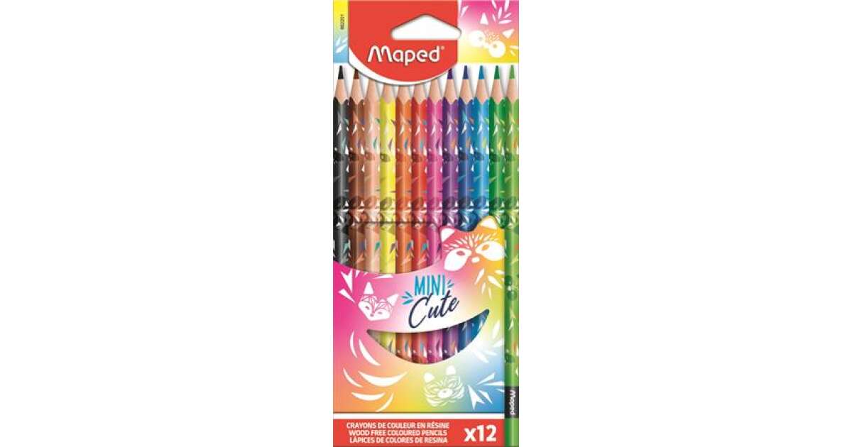 MAPED COLOR`PEPS triangular crayons, 18 pcs