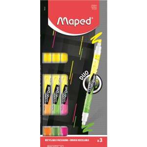 MAPED Textmarker-Set, 1-5 mm, doppelendig, MAPED "Fluo Peps Duo", Mischfarben 40701149 Textmarker