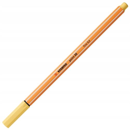STABILO Tűfilc, 0,4 mm, STABILO "Point 88", világossárga 160186068 - Rostirón és tűfilc