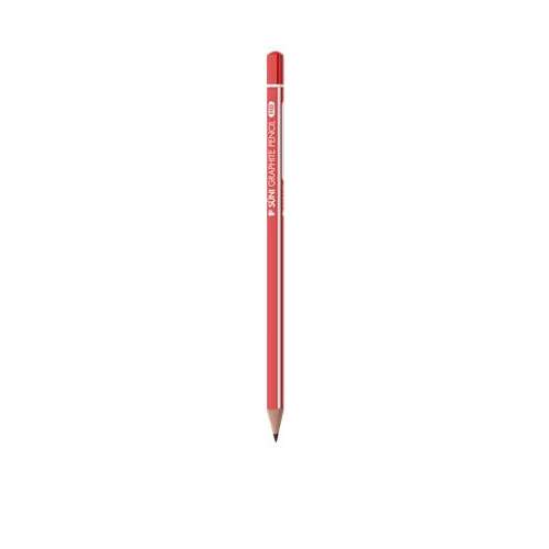 ICO Suni Bleistift, HB, dreieckig, rot