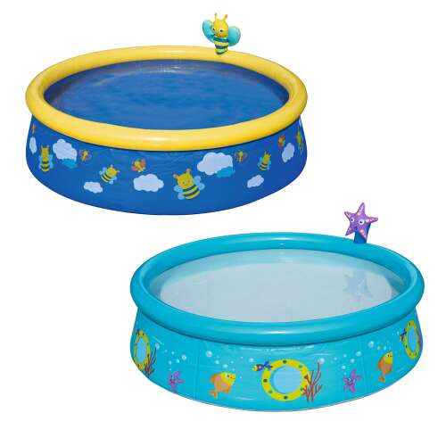 Bestway My First Fast Set™ aufblasbarer Pool mit Bienen- und Seestern-Spritzdüsen, 2 Designs, 152 x 38 cm
