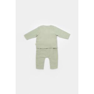 Használt blúz és hosszú muszlin nadrág garnitúra, BabyCosy, 100% organikus pamut, zöld (Méret: 9-12 hónap) 136037702 - BabyCosy
