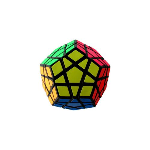 Dodekaéder Rubik kocka, 12 oldalas logikai játék fehér háttérrel 