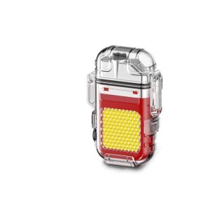 Brichetă reîncărcabilă KeepHome cu lanternă, roșu, încărcare USB-C, baterie 300 mAh, 3 moduri de iluminare, impermeabilă, rază de acțiune 50-100 m - Lanterne