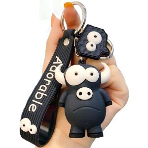 Kulcstartó Taurus, fekete, szintetikus anyag és nem nemesfém ötvözet, 5,5 cm x 98 mm 119032332 - Kulcstartó