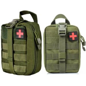 Vojenská lekárnička MOLLE, nepremokavý nylon, 21x15x10 cm, upevňovací systém 119032541 - Móda&obliekanie