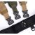 Uniszex katonai taktikai öv 2 az 1-ben, fekete, hossza 125 cm, szélessége 8 cm 119032567