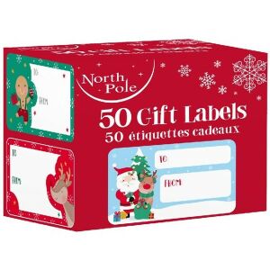 IRIS Karácsonyi matrica dobozban ajándék címzéshez 50db, 10db ív/doboz, 5db matrica/ív lap, 5,8x3,5cm (X-34502-GTC) 132508832 - Matrica, mágnes