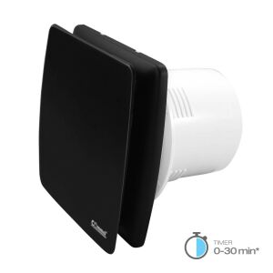 Commel 150 mm-es elszívó ventilátor időzítővel, fekete, 18 W, 240 m³/h, 34 dB - Commel