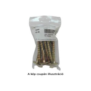 Ácsszerkezeti csavar, lapos peremes fejjel, Tx40, sárgára passz., 8x220 /80 (10 db) 147092015 - Kötőelem