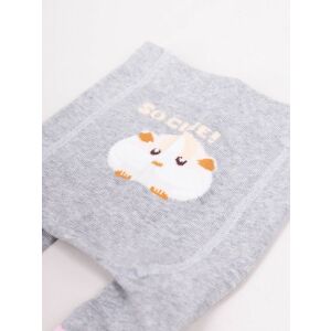 Yo!Club pamut harisnyanadrág csúszásgátlóval (80-86) - szürke/hörcsög 119070069 - Yoclub