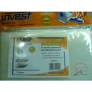 Invest univerzális páraelszívó szűrő, fehér, 600x500mm, IZ-FK1 - Háztartási nagygép kiegészítő