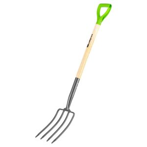 SIBRTEH 195x295mm kerti villa lakkozott fa nyél, forgató LUXE 137257718 - Kézi kerti szerszám