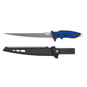 MUSTAD 9" 4116 STAINLESS STEEL FILLET KNIFE - PTFE NON-STICK COATING BLUE 119077915 - Haltisztító eszköz
