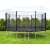 Trampolina z siatką bezpieczeństwa, czarna, 404cm