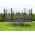 Trampolina z siatką bezpieczeństwa, czarna, 404cm