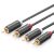 UGREEN AV104 2x RCA (Cinch) 2x RCA (Cinch) kábel, 2m (fekete) 119121610