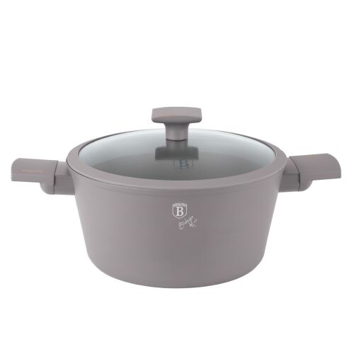 Berlinger Haus 24 cm-es Fazék Fedővel, Taupe, TitanPro Bevonat - Lábas