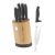 Berlinger Haus BH 2672 6-piece knife set with bamboo stand, anthracite, showing the chef's knife