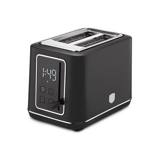 Berlinger Haus BH 9666 Antracit digitalni toster, 3/4 pogled s digitalnim zaslonom