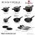 Berlinger Haus Black Vantage 15 piece cookware set, featuring pots, pans, lids, and utensils