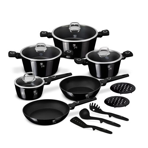 Berlinger Haus BH-8232 15-Piece Black Vantage Cookware Set