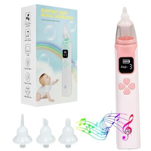 Elektromos orrszívó csecsemőknek 3 szilikon fejjel, zenével és színes fényekkel, csomagolás - Baba egészség