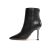 Cizme negre din piele Guess Travis FLPTRA cu toc stiletto