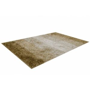 Widok pod kątem dywanu Bakero Shaggy Chips w paski beżowy - Projektowanie wnętrz