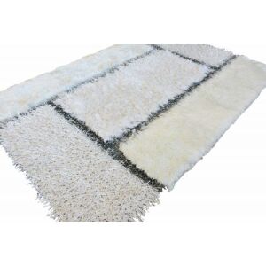 Bakero Shaggy Luda Chips weißer Teppich (130x190 cm) - Innenarchitektur