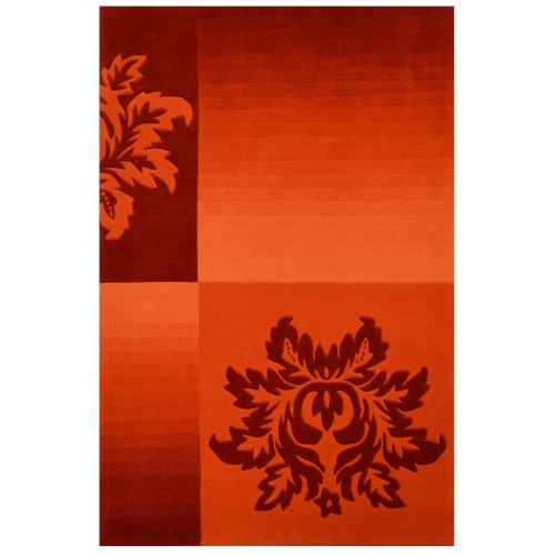 Bakero Casablanca terra/orange Teppich mit Blumenmuster