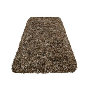 Bakero Shaggy Wollteppich, dunkelbraun, 70x140 cm, isoliert - Innenarchitektur