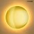 Moosee Shadow Sun 30 Arany LED Fali Lámpa, modern kerek design