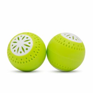 Két Bewello hűtőszag semlegesítő golyó fehér háttérrel - Légfrissítő