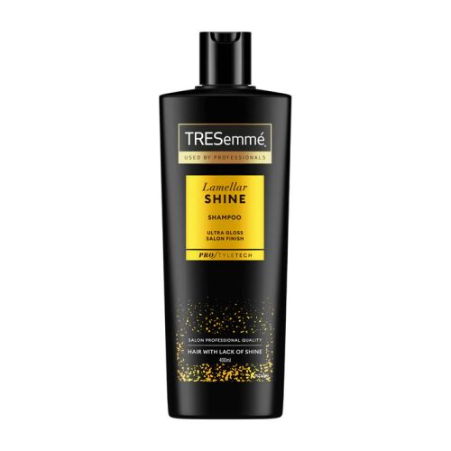 Szampon TRESemmé Lamellar Shine, 400ml, do włosów pozbawionych blasku, jakość salonowa, ultra połysk, wykończenie salonowe, PRO Style Tech