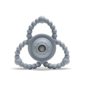 Lorelli szürke szilikon csörgő-rágóka - Rágóka