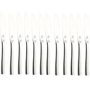 Set mit 12 Carl Schmidt Sohn-Glinde-Messern, Edelstahl 18/10, Silber 119183112 - Messer