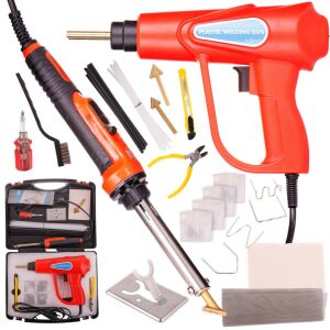 Set de pistol de sudură pentru plastic cu fier de lipit, capsator și accesorii - Mașini de lipit