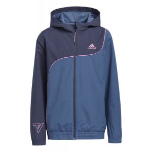 Nepremokavá bunda pre deti adidas HI0999 134-140 CM Modrá 9-10 ROKOV 119186798 - Móda&obliekanie