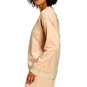 Adidas Crew Damen Kapuzenpullover in Beige mit Logo - Mode & Kleidung