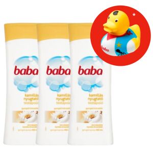 Baby Beruhigende Körperlotion Kamille 3x400ml + Geschenk Gummischwein 119622786 - Körperlotion