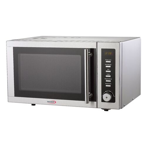 Hauser MW-825 Mikrohullámú sütő, 25L, 900W, Inox kivitel - Hauser