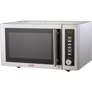 Hauser MW-825 Mikrohullámú sütő, 25L, 900W, Inox kivitel - Hauser