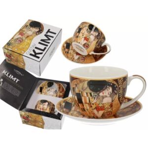 H.C.532-8201 Porceláncsésze+alj 250ml, Klimt:The Kiss 124676060 - Tálalás