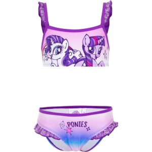 Лилав бански костюм My Little Pony за момичета, размер 104 см, с Rainbow Dash и Twilight Sparkle - Бебе & Малко дете