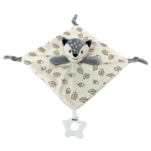 Tulilo puha plüss csörgő,rágóka,alvókendő - róka